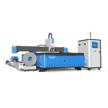 SENFENG 1.5kw stainless steel pipe tube fiber laser metal plate sheet cutting machine with 1500w SF 3015M